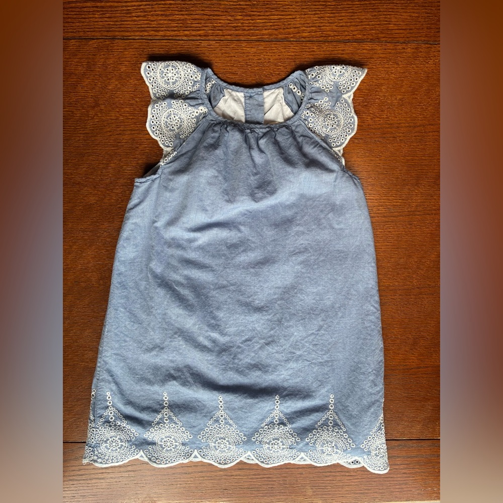 Crazy 8 - Chambray Dress with Embroidery